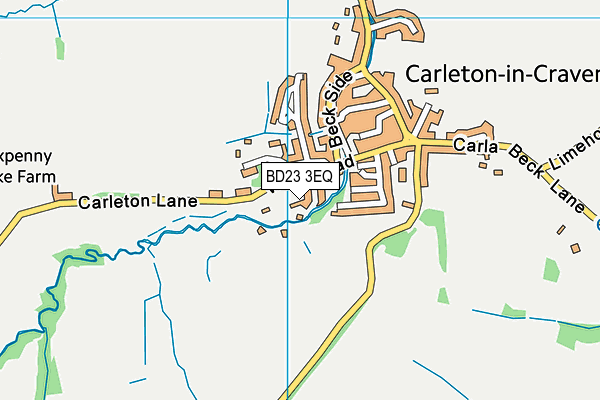 BD23 3EQ map - OS VectorMap District (Ordnance Survey)