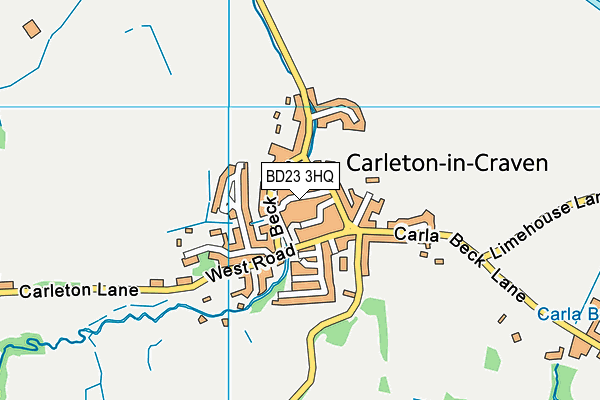 BD23 3HQ map - OS VectorMap District (Ordnance Survey)