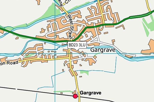 BD23 3LU map - OS VectorMap District (Ordnance Survey)