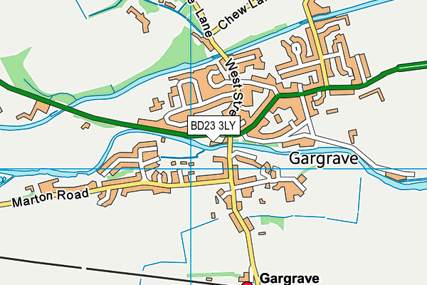 BD23 3LY map - OS VectorMap District (Ordnance Survey)