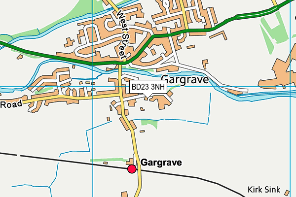 BD23 3NH map - OS VectorMap District (Ordnance Survey)