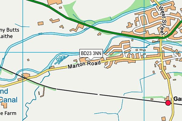 BD23 3NN map - OS VectorMap District (Ordnance Survey)