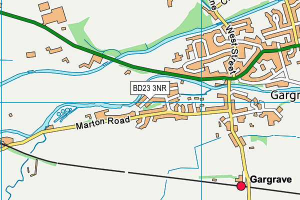BD23 3NR map - OS VectorMap District (Ordnance Survey)