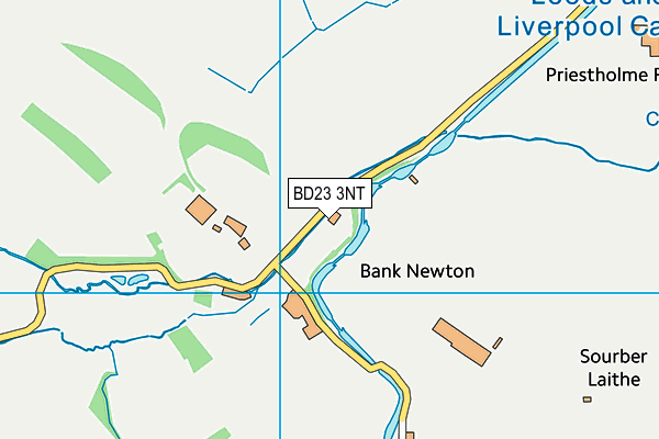 BD23 3NT map - OS VectorMap District (Ordnance Survey)