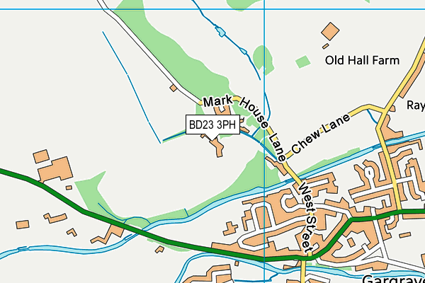 BD23 3PH map - OS VectorMap District (Ordnance Survey)