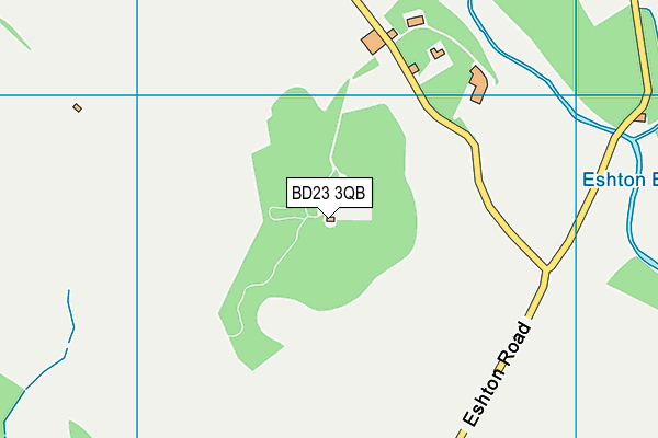 BD23 3QB map - OS VectorMap District (Ordnance Survey)