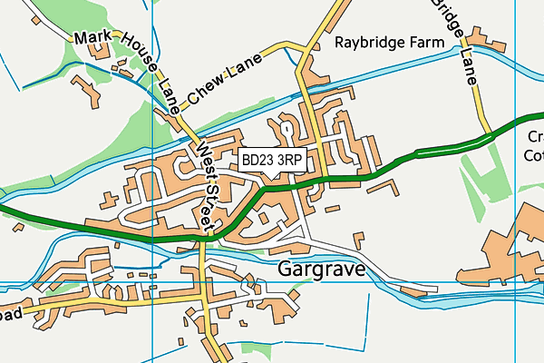 BD23 3RP map - OS VectorMap District (Ordnance Survey)