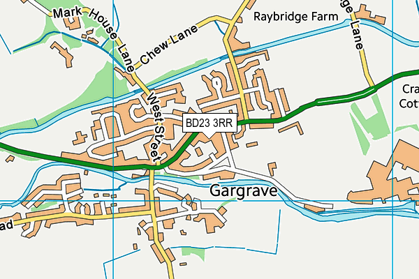 BD23 3RR map - OS VectorMap District (Ordnance Survey)