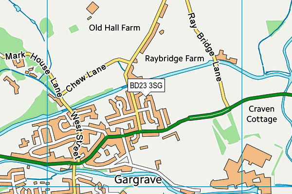 Gargrave Sports Field map (BD23 3SG) - OS VectorMap District (Ordnance Survey)
