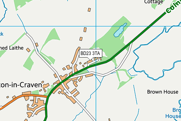 BD23 3TA map - OS VectorMap District (Ordnance Survey)