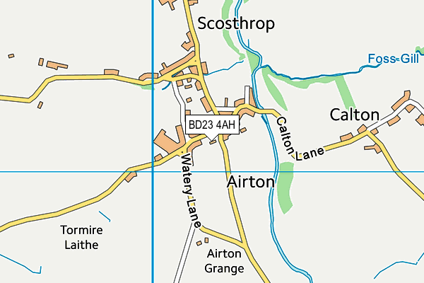 BD23 4AH map - OS VectorMap District (Ordnance Survey)