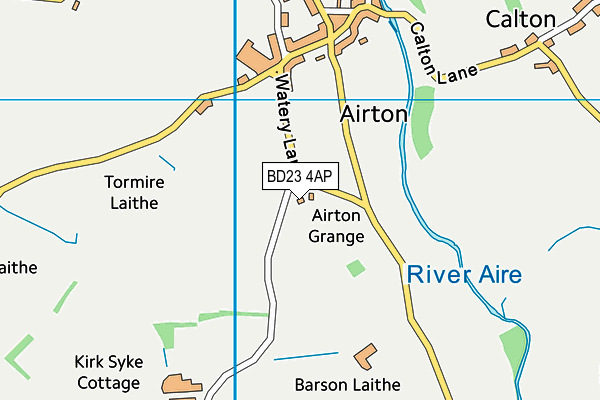 BD23 4AP map - OS VectorMap District (Ordnance Survey)