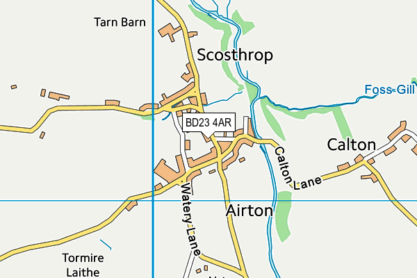 BD23 4AR map - OS VectorMap District (Ordnance Survey)