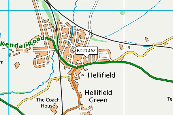 BD23 4AZ map - OS VectorMap District (Ordnance Survey)