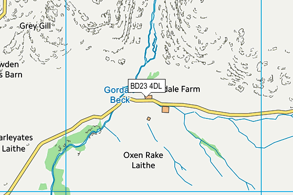 BD23 4DL map - OS VectorMap District (Ordnance Survey)