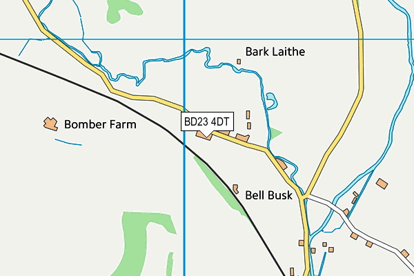 BD23 4DT map - OS VectorMap District (Ordnance Survey)