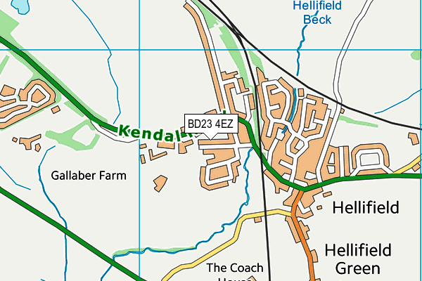 BD23 4EZ map - OS VectorMap District (Ordnance Survey)