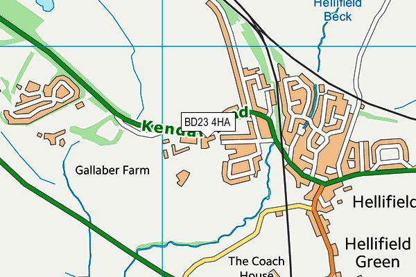Hellifield Community Primary School map (BD23 4HA) - OS VectorMap District (Ordnance Survey)