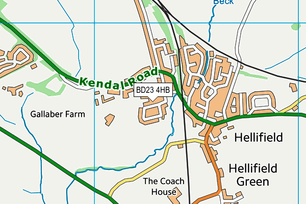 BD23 4HB map - OS VectorMap District (Ordnance Survey)