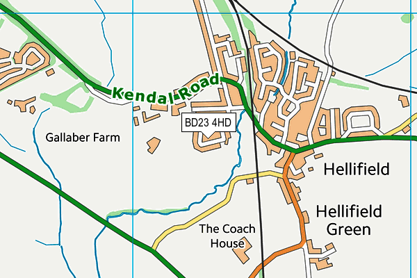 BD23 4HD map - OS VectorMap District (Ordnance Survey)