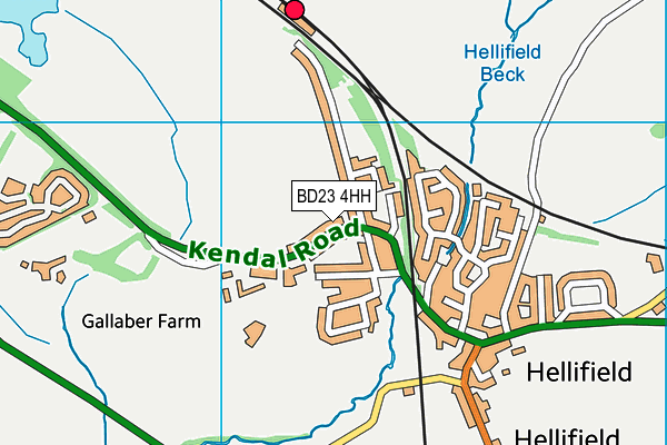 BD23 4HH map - OS VectorMap District (Ordnance Survey)