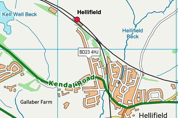 BD23 4HJ map - OS VectorMap District (Ordnance Survey)