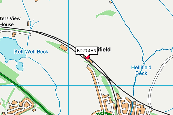 BD23 4HN map - OS VectorMap District (Ordnance Survey)