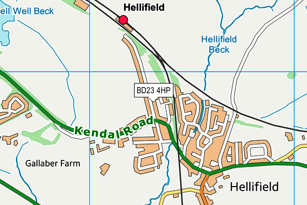 BD23 4HP map - OS VectorMap District (Ordnance Survey)