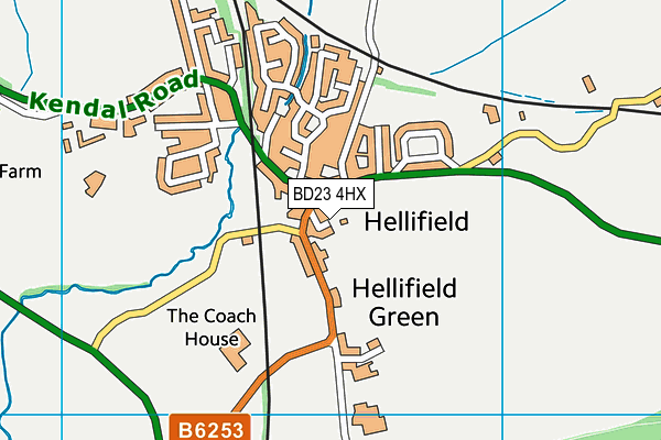 BD23 4HX map - OS VectorMap District (Ordnance Survey)