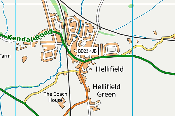 BD23 4JB map - OS VectorMap District (Ordnance Survey)