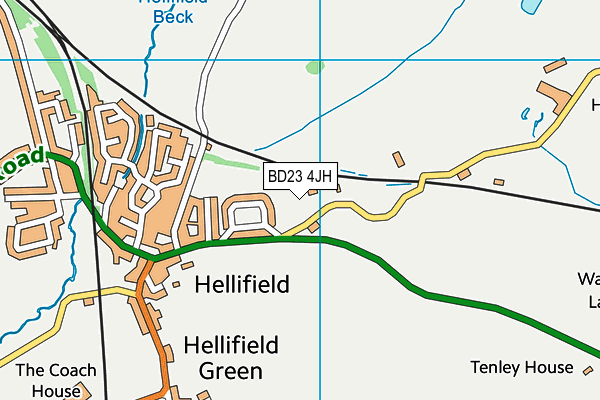 BD23 4JH map - OS VectorMap District (Ordnance Survey)