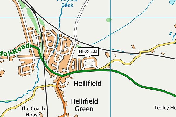 BD23 4JJ map - OS VectorMap District (Ordnance Survey)