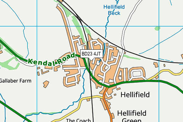 BD23 4JT map - OS VectorMap District (Ordnance Survey)