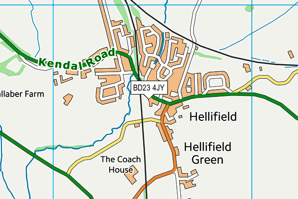 BD23 4JY map - OS VectorMap District (Ordnance Survey)