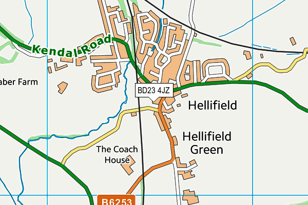 BD23 4JZ map - OS VectorMap District (Ordnance Survey)