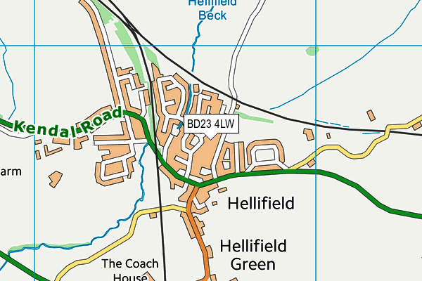 BD23 4LW map - OS VectorMap District (Ordnance Survey)