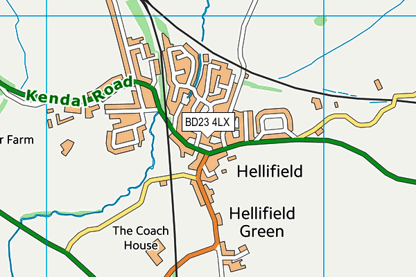 BD23 4LX map - OS VectorMap District (Ordnance Survey)