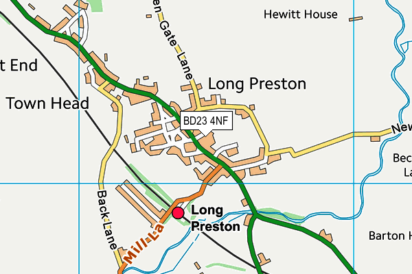 BD23 4NF map - OS VectorMap District (Ordnance Survey)