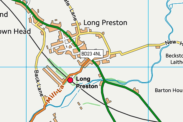 BD23 4NL map - OS VectorMap District (Ordnance Survey)