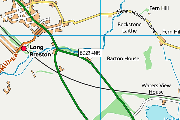 BD23 4NR map - OS VectorMap District (Ordnance Survey)