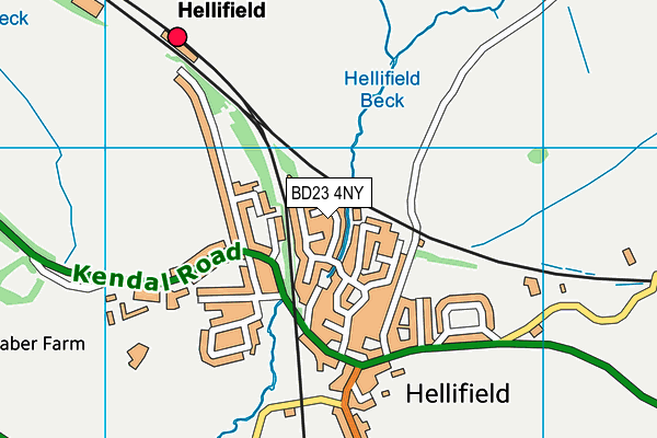 BD23 4NY map - OS VectorMap District (Ordnance Survey)