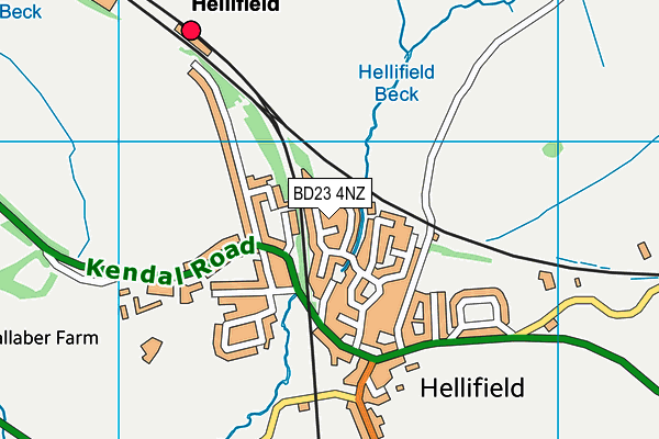 BD23 4NZ map - OS VectorMap District (Ordnance Survey)