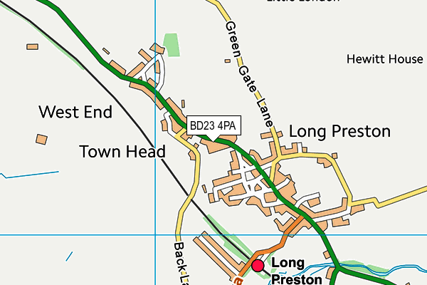 BD23 4PA map - OS VectorMap District (Ordnance Survey)