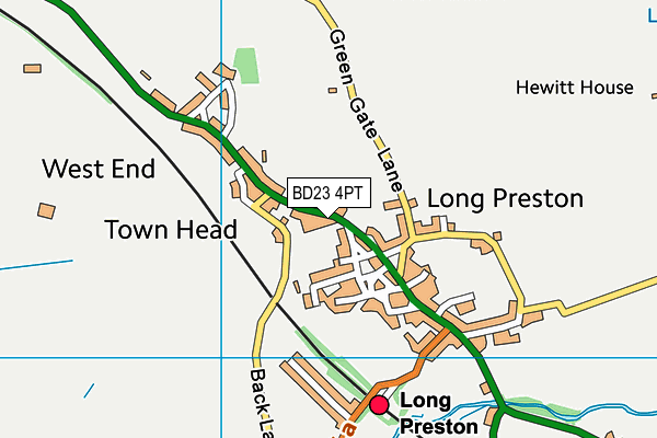 BD23 4PT map - OS VectorMap District (Ordnance Survey)