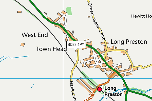 BD23 4PY map - OS VectorMap District (Ordnance Survey)