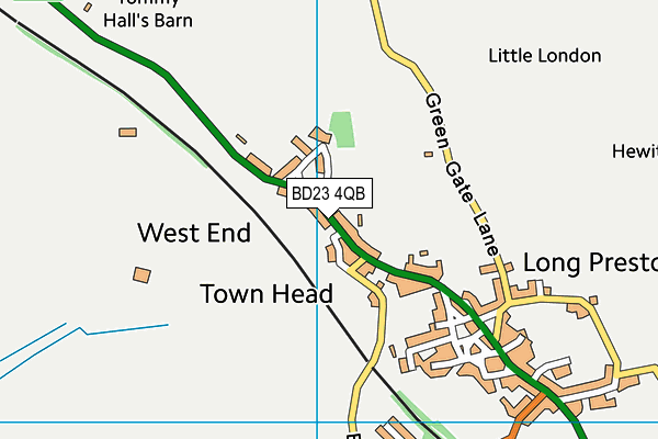 BD23 4QB map - OS VectorMap District (Ordnance Survey)