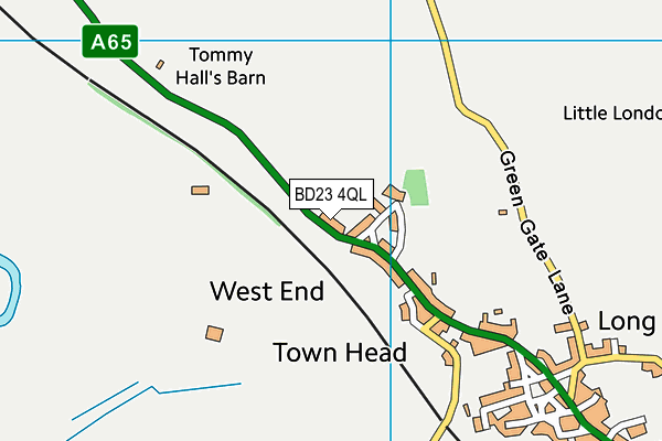 BD23 4QL map - OS VectorMap District (Ordnance Survey)