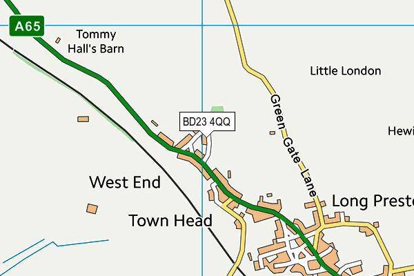 BD23 4QQ map - OS VectorMap District (Ordnance Survey)