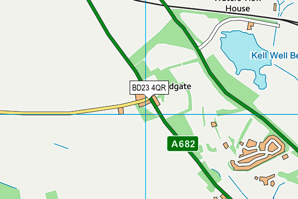 BD23 4QR map - OS VectorMap District (Ordnance Survey)