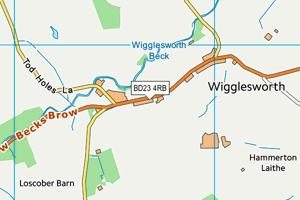 BD23 4RB map - OS VectorMap District (Ordnance Survey)